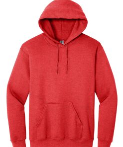 SwimOutlet Unisex Heavy Blend Hooded Sweatshirt Heather Sport Scarlet Red